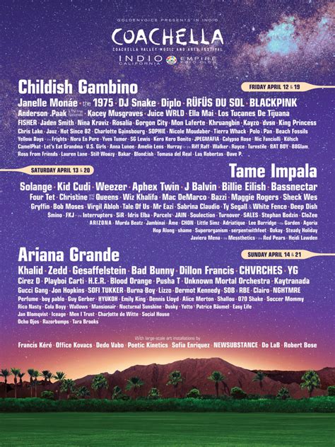 Coachella 2019 Lineup Announced: Childish .
